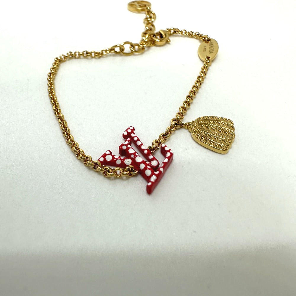 LOUIS VUITTON M0970A LV×YK 草間彌生コラボ ブラスレ・LV アイコニック インフィニティ ドット ブレスレット メタル レディース レッド