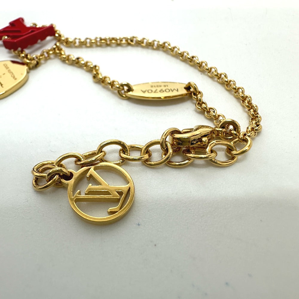 LOUIS VUITTON M0970A LV×YK 草間彌生コラボ ブラスレ・LV アイコニック インフィニティ ドット ブレスレット メタル レディース レッド