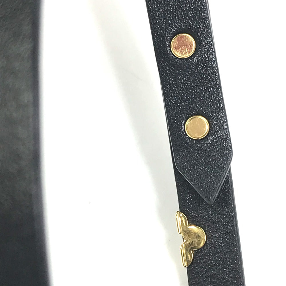 LOUIS VUITTON M6557F 2重ブレスレット ブラスレ・デイリーモノグラム スタッズ アクセサリー ブレスレット レザー レディース ブラック