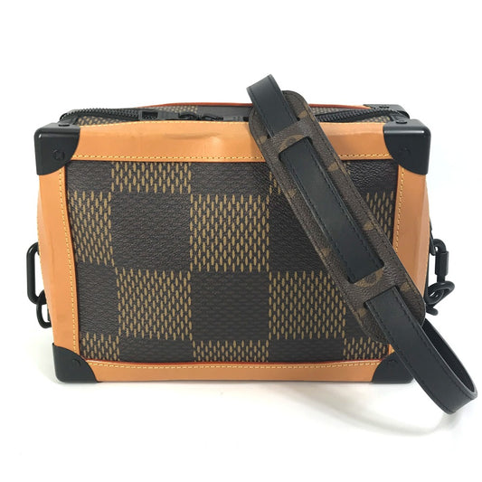 LOUIS VUITTON N40381 ダミエ ジャイアント NIGOコラボ ソフトトランク 斜め掛け ポシェット カバン ショルダーバッグ ダミエジャイアントキャンバス メンズ ブラウン