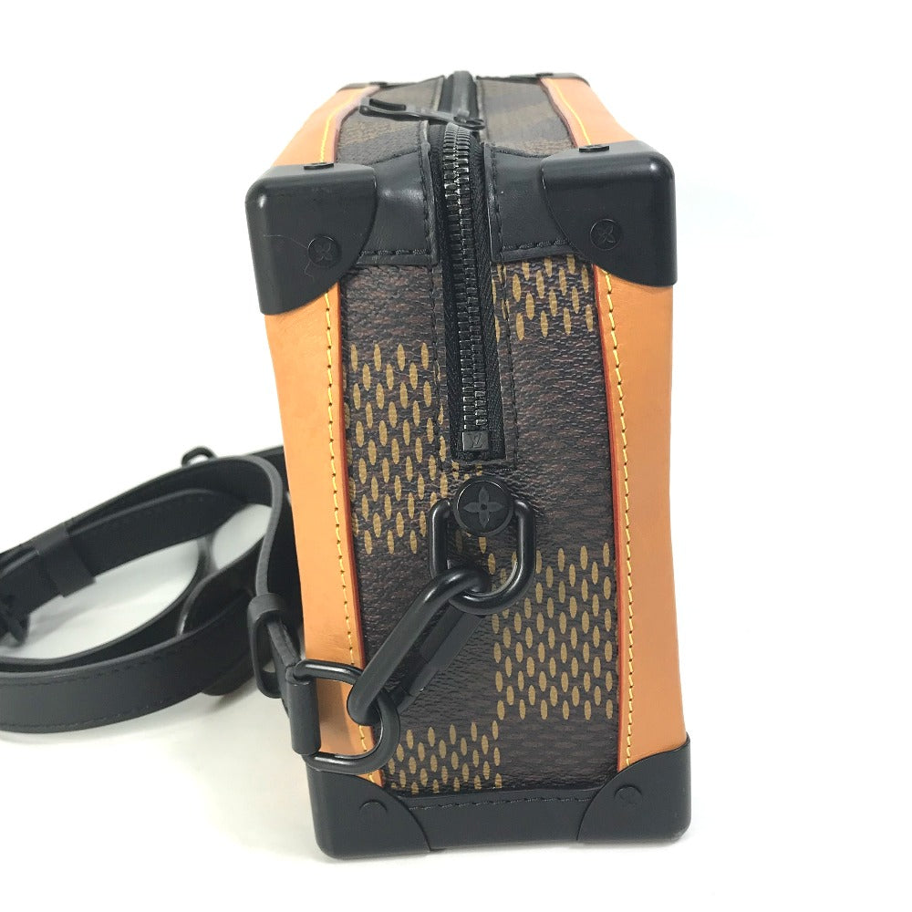 LOUIS VUITTON N40381 Damier Giant NIGO Collaboration Soft Trunk Crossbody Pochette Shoulder Bag Damier Giant Canvas Men's Brown