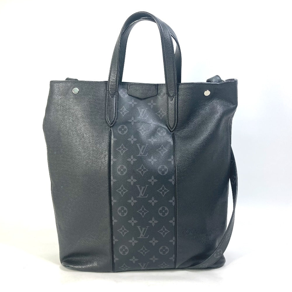 LOUIS VUITTON M30431 Taiga Rama City Tote, 2-Way Shoulder Bag, Handbag, and Tote Bag in Taiga Leather, Black