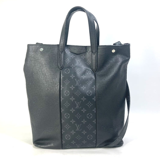 LOUIS VUITTON M30431 タイガラマ シティトート 2WAY ショルダーバッグ 斜め掛け ハンドバッグ トートバッグ タイガレザー メンズ ブラック