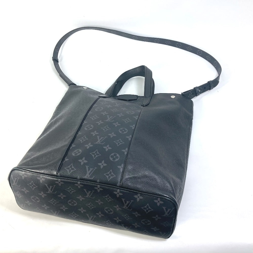 LOUIS VUITTON M30431 Taiga Rama City Tote, 2-Way Shoulder Bag, Handbag, and Tote Bag in Taiga Leather, Black