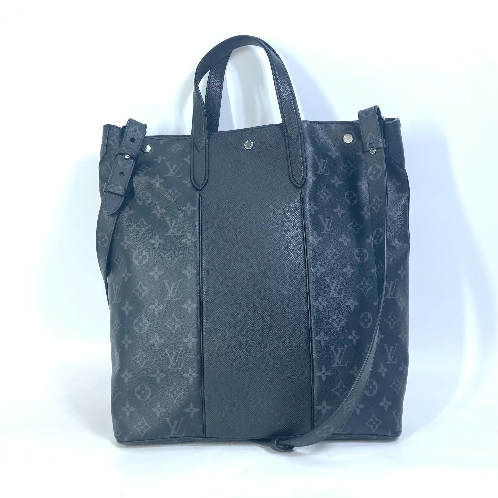 LOUIS VUITTON M30431 Taiga Rama City Tote, 2-Way Shoulder Bag, Handbag, and Tote Bag in Taiga Leather, Black