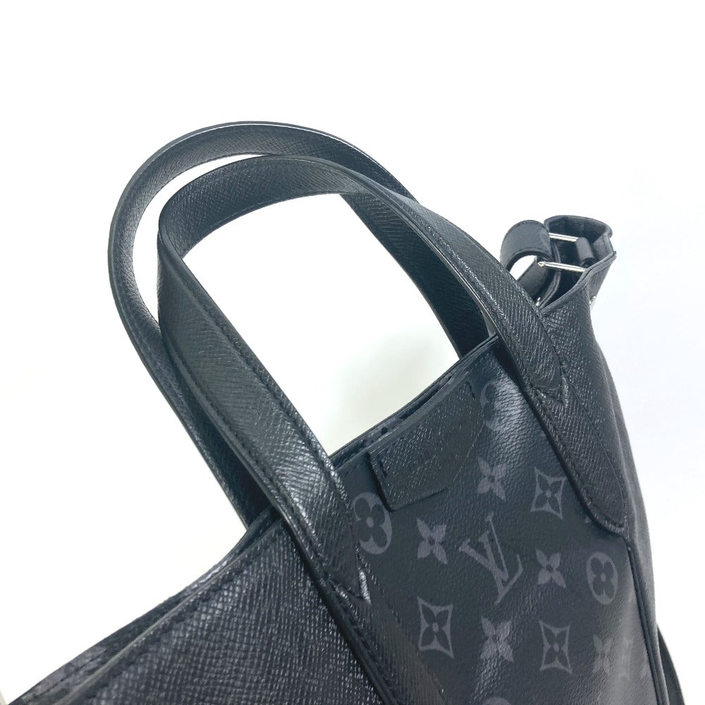 LOUIS VUITTON M30431 Taiga Rama City Tote, 2-Way Shoulder Bag, Handbag, and Tote Bag in Taiga Leather, Black