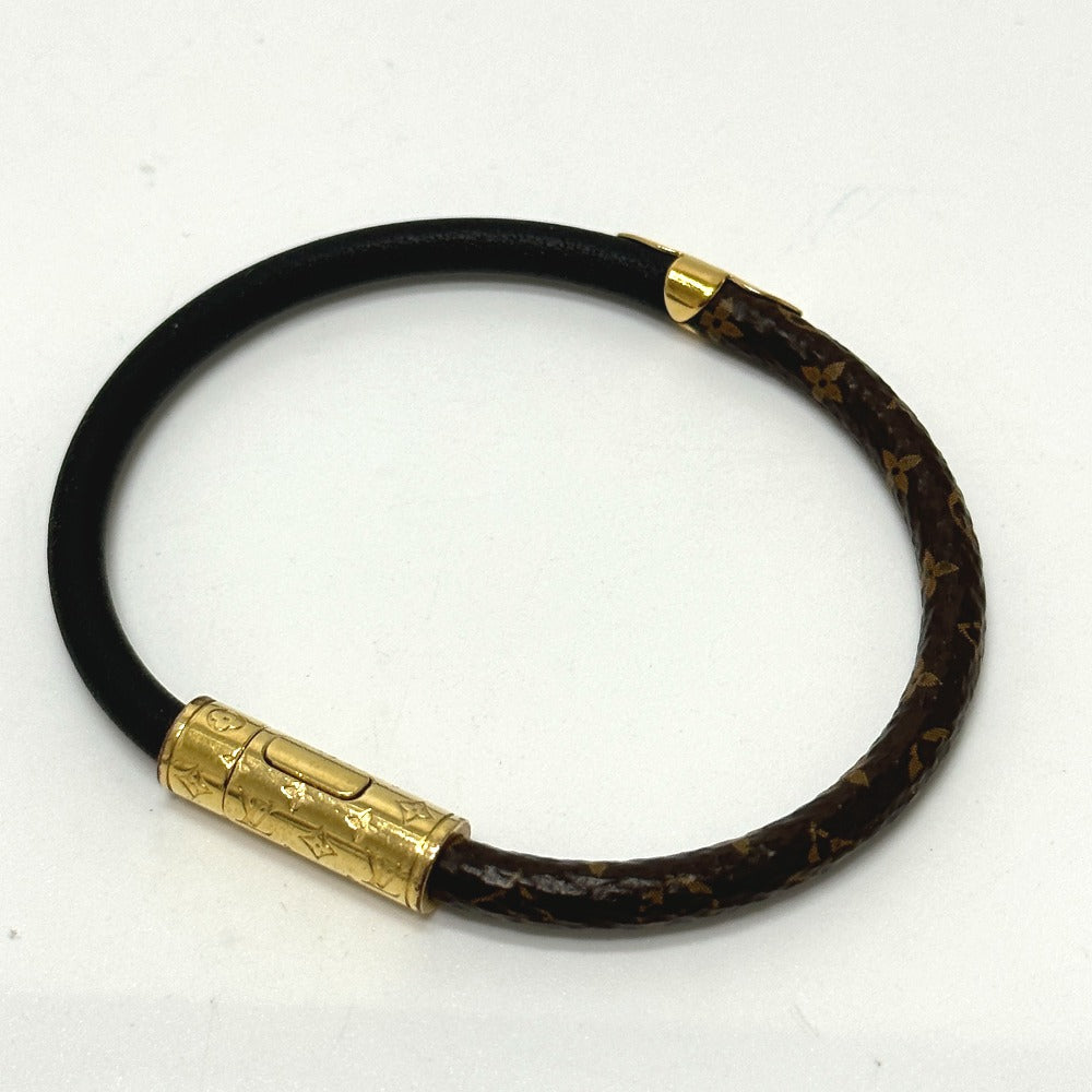 LOUIS VUITTON M6431F Monogram Canvas Bracelet for Women, Brown, Daily Confidential Accessory