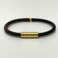 LOUIS VUITTON M6431F Monogram Canvas Bracelet for Women, Brown, Daily Confidential Accessory