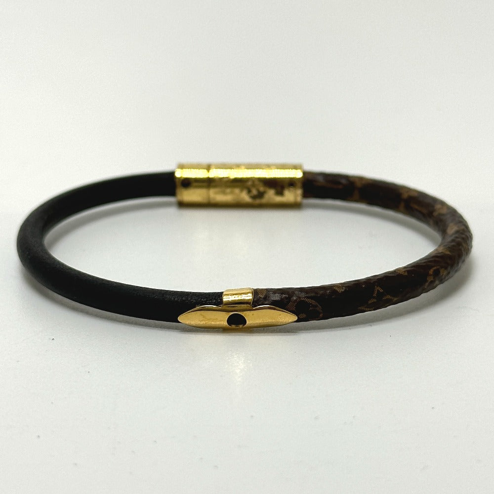 LOUIS VUITTON M6431F Monogram Canvas Bracelet for Women, Brown, Daily Confidential Accessory