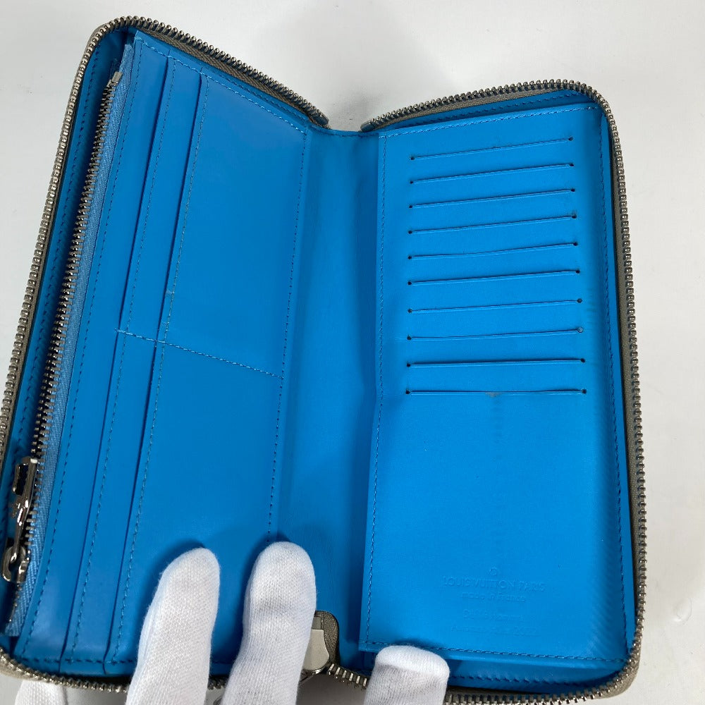 LOUIS VUITTON M81573 トリヨン・クライミング ジッピーウォレット・ヴェルティカル ラウンドファスナー 長財布 トリヨンレザー メンズ ベージュ