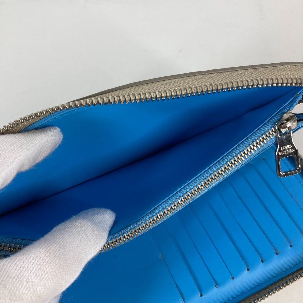 LOUIS VUITTON M81573 トリヨン・クライミング ジッピーウォレット・ヴェルティカル ラウンドファスナー 長財布 トリヨンレザー メンズ ベージュ