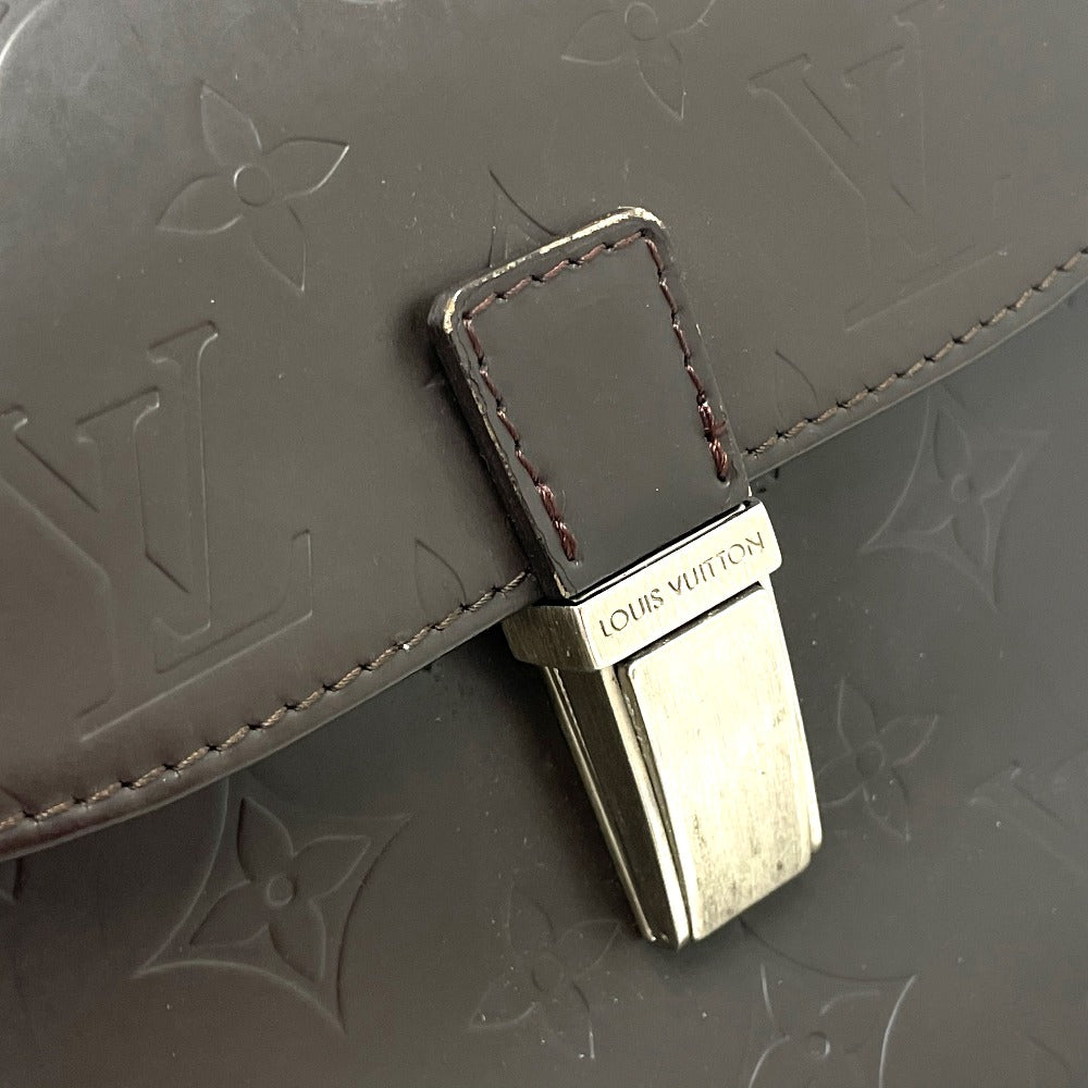 LOUIS VUITTON M46510 Monogram Glace Charlie Camera Shoulder Bag in Monogram Glace Leather, Unisex, Cafe Brown