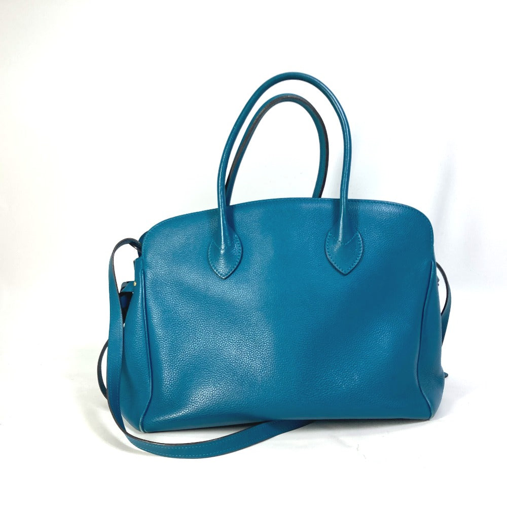 LOUIS VUITTON M55023 Handbag/Tote Bag, Mila MM 2-Way Crossbody/Shoulder Bag, Leather, Women's, Colvert Blue