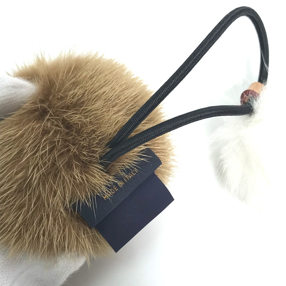 LOUIS VUITTON M77738 Scrunchie Vison LV Cozy Hair Accessory Hair Tie Scrunchie Fur Women's Brown