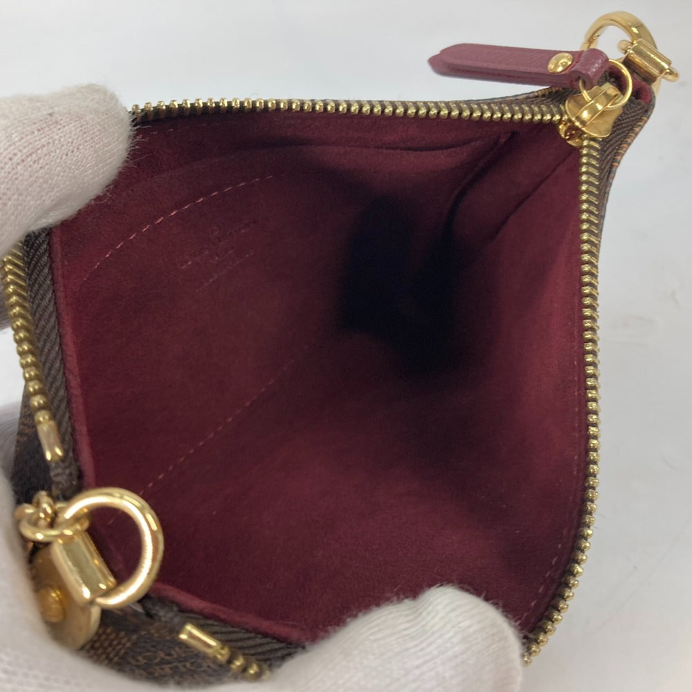 LOUIS VUITTON N63091 Damier Pochette Milla MM Accessory Pouch Bag Shoulder Bag Chain Bag Damier Canvas Women's Brown