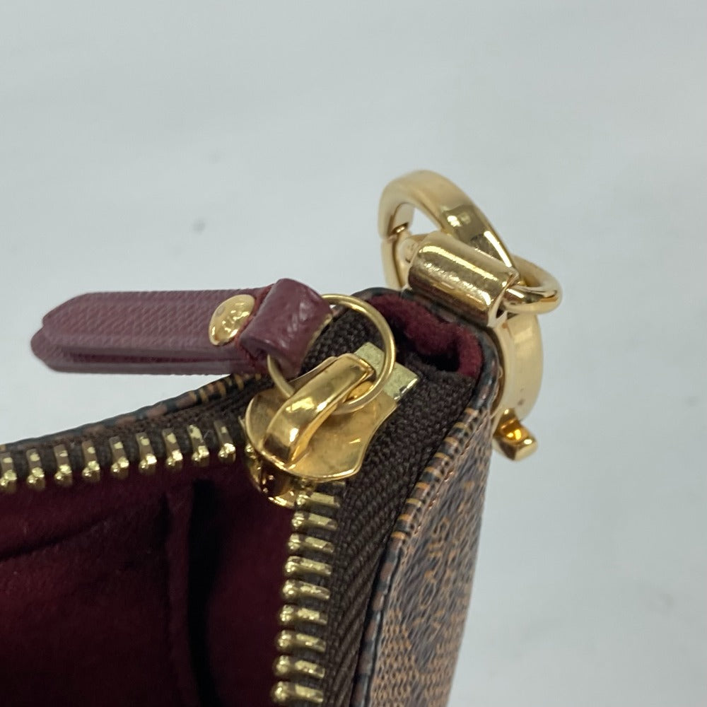 LOUIS VUITTON N63091 Damier Pochette Milla MM Accessory Pouch Bag Shoulder Bag Chain Bag Damier Canvas Women's Brown