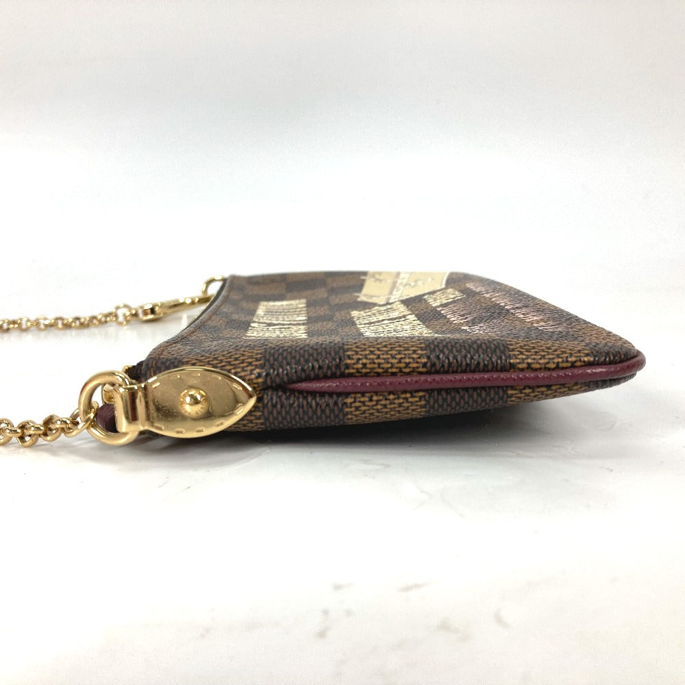 LOUIS VUITTON N63091 Damier Pochette Milla MM Accessory Pouch Bag Shoulder Bag Chain Bag Damier Canvas Women's Brown