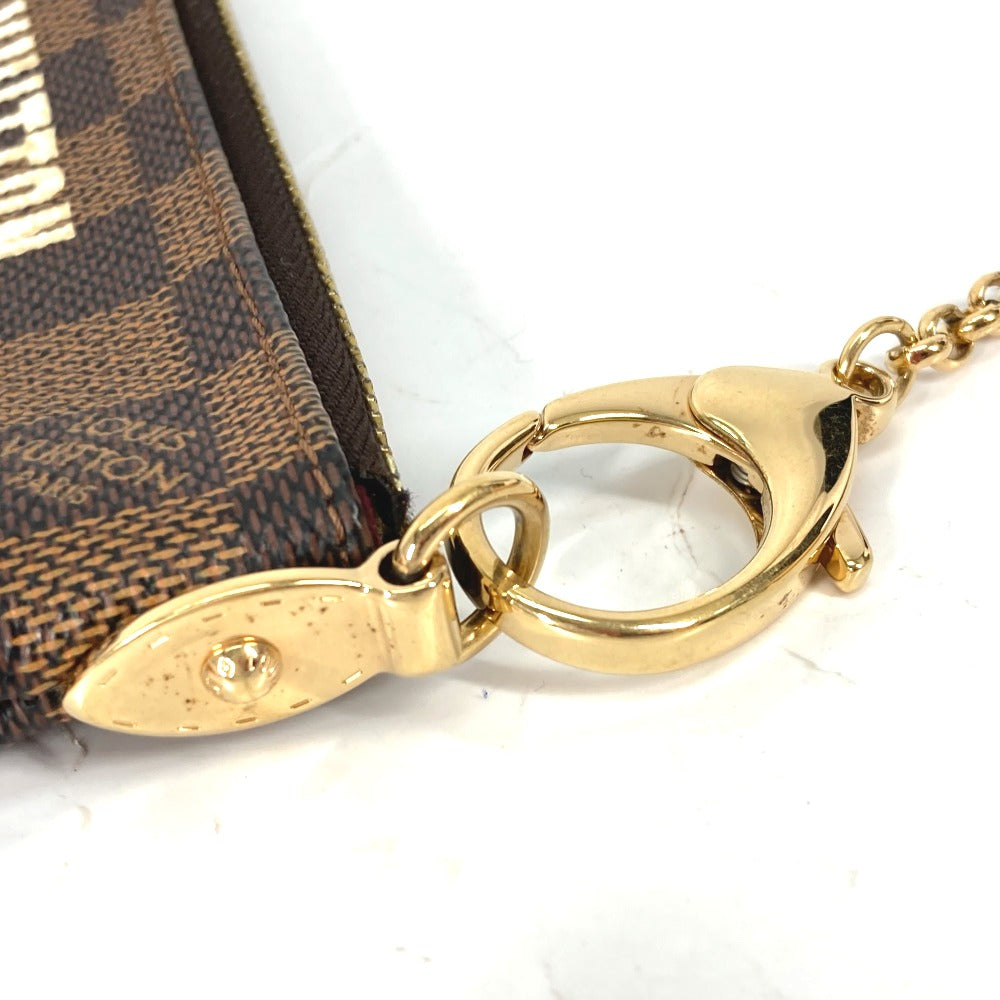LOUIS VUITTON N63091 Damier Pochette Milla MM Accessory Pouch Bag Shoulder Bag Chain Bag Damier Canvas Women's Brown