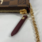 LOUIS VUITTON N63091 Damier Pochette Milla MM Accessory Pouch Bag Shoulder Bag Chain Bag Damier Canvas Women's Brown