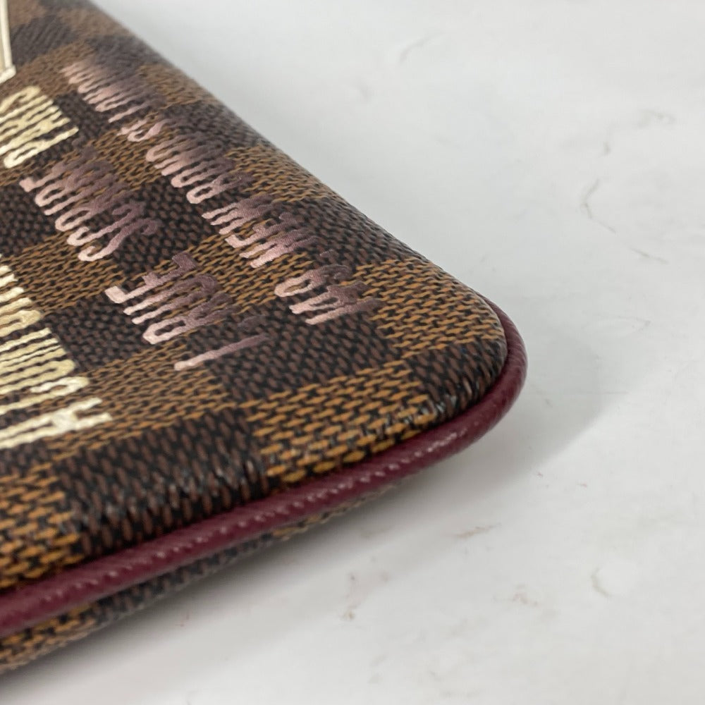 LOUIS VUITTON N63091 Damier Pochette Milla MM Accessory Pouch Bag Shoulder Bag Chain Bag Damier Canvas Women's Brown