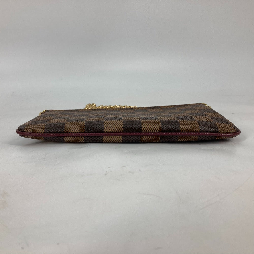LOUIS VUITTON N63091 Damier Pochette Milla MM Accessory Pouch Bag Shoulder Bag Chain Bag Damier Canvas Women's Brown
