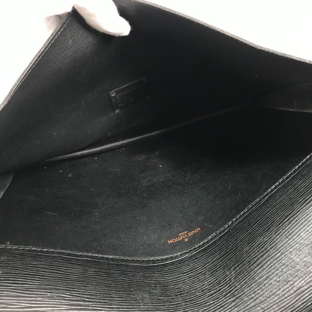 LOUIS VUITTON M54452 Epi Leather Porte-Document Case, Document Case, Clutch Bag, Men's, Noir Black