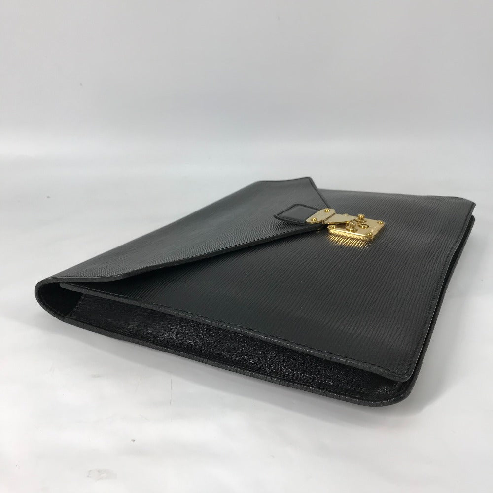 LOUIS VUITTON M54452 Epi Leather Porte-Document Case, Document Case, Clutch Bag, Men's, Noir Black