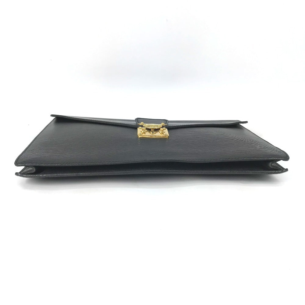 LOUIS VUITTON M54452 Epi Leather Porte-Document Case, Document Case, Clutch Bag, Men's, Noir Black