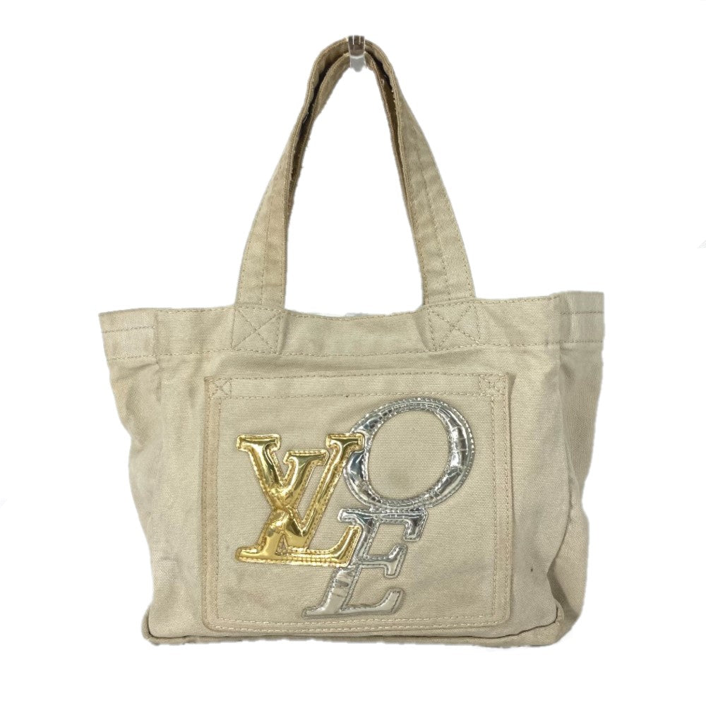 LOUIS VUITTON M95468 ザッツラブ LOVEロゴ ハンドバッグ カバン バッグ バック トートバッグ キャンバス レディース ベージュ