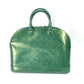 LOUIS VUITTON M93628 Monogram Vernis Alma GM Tote Bag, Lamé Handbag, Monogram Vernis, Women's, Blue Galactic Green