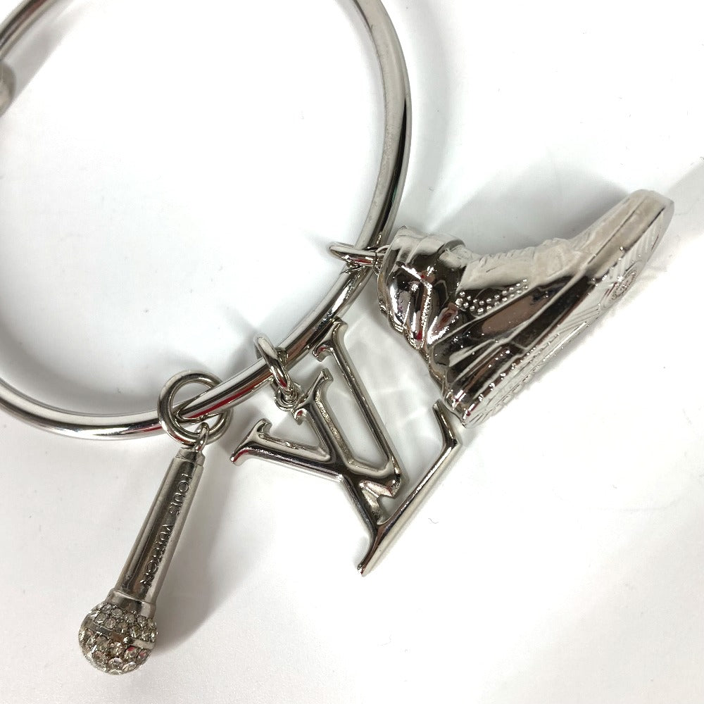 LOUIS VUITTON M68854 マイク ラインストーン スニーカー ポルトクレ・ラウンドリング バッグチャーム キーリング キーホルダー メタル メンズ シルバー