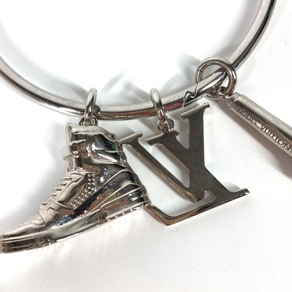 LOUIS VUITTON M68854 マイク ラインストーン スニーカー ポルトクレ・ラウンドリング バッグチャーム キーリング キーホルダー メタル メンズ シルバー