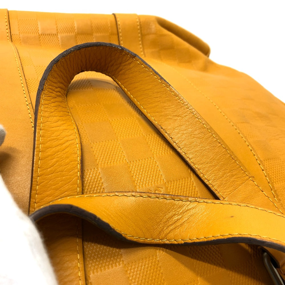 LOUIS VUITTON Ｎ41228 ダミエアンフィニ タダオ 2WAYバッグ トートバッグ ダミエアンフィニレザー メンズ ソラール イエロー