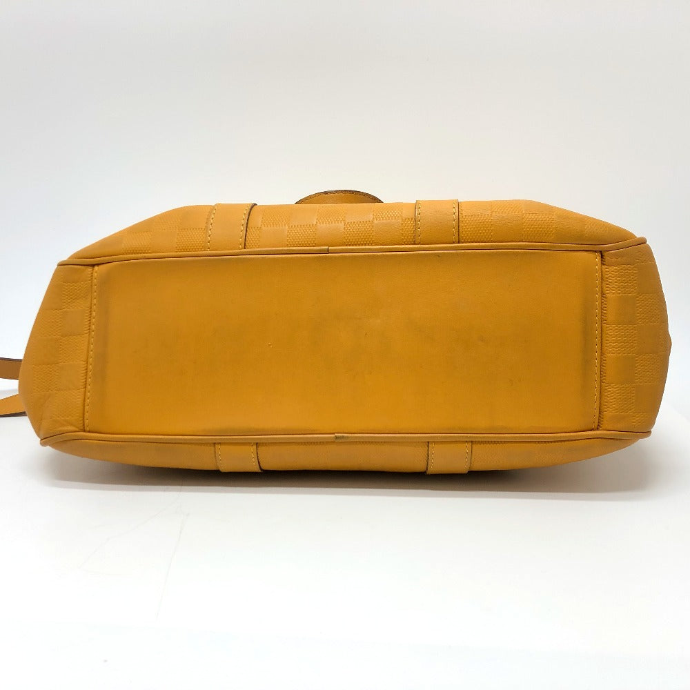 LOUIS VUITTON Ｎ41228 ダミエアンフィニ タダオ 2WAYバッグ トートバッグ ダミエアンフィニレザー メンズ ソラール イエロー