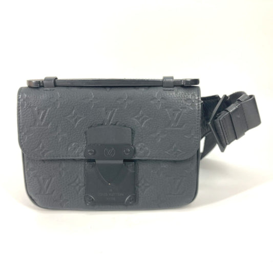 LOUIS VUITTON M58487 モノグラムアンプラント Sロック・スリングバッグ クロス ショルダーバッグ カバン ボディバッグ モノグラムアンプラントレザー メンズ ブラック