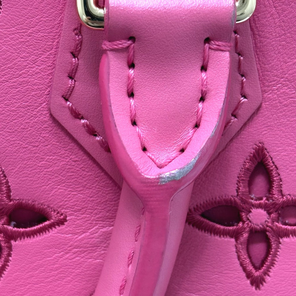 LOUIS VUITTON M22878 LV Broderie Anglaise Alma BB 2-Way Leather Handbag, Women's, Pink