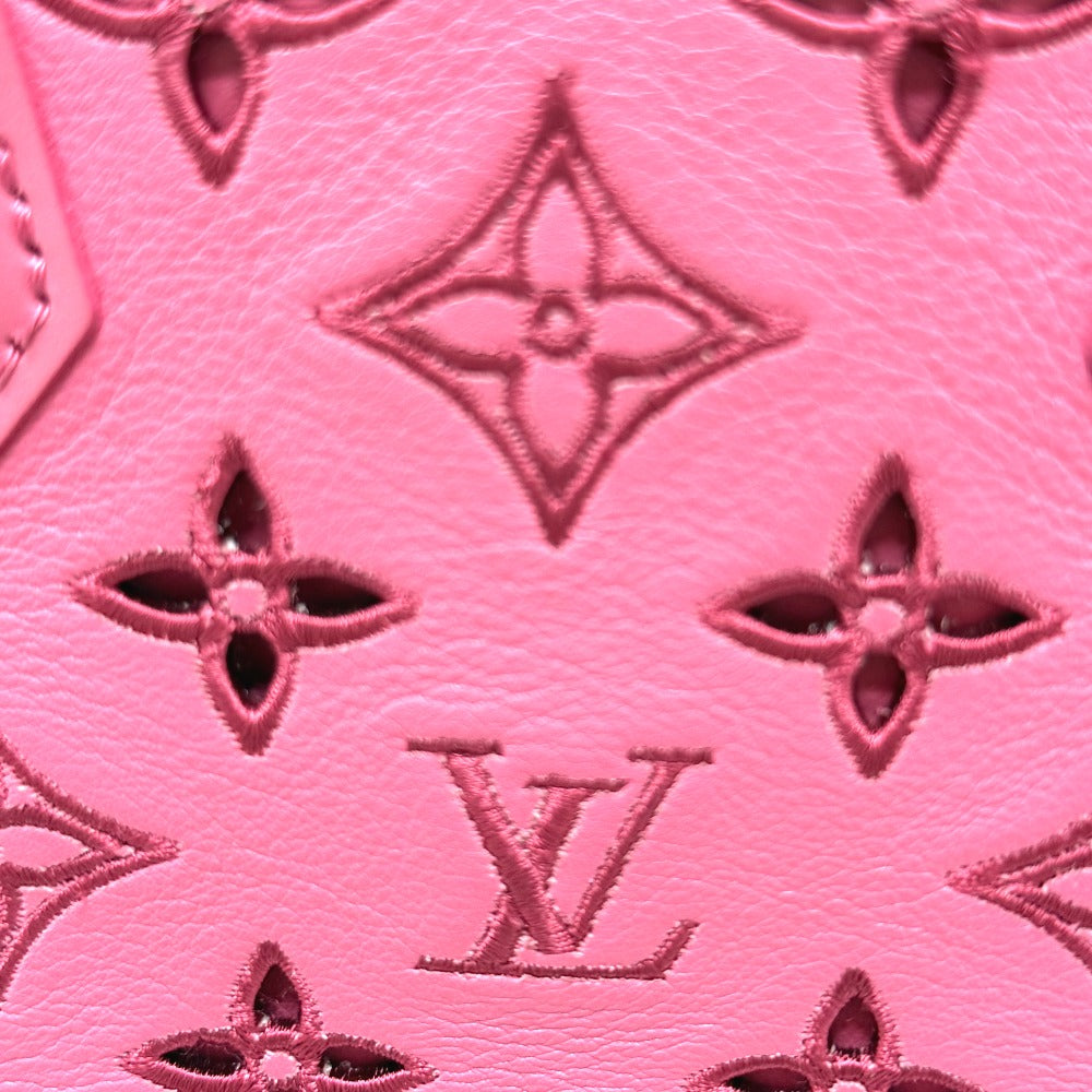 LOUIS VUITTON M22878 LV Broderie Anglaise Alma BB 2-Way Leather Handbag, Women's, Pink