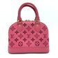 LOUIS VUITTON M22878 LV Broderie Anglaise Alma BB 2-Way Leather Handbag, Women's, Pink