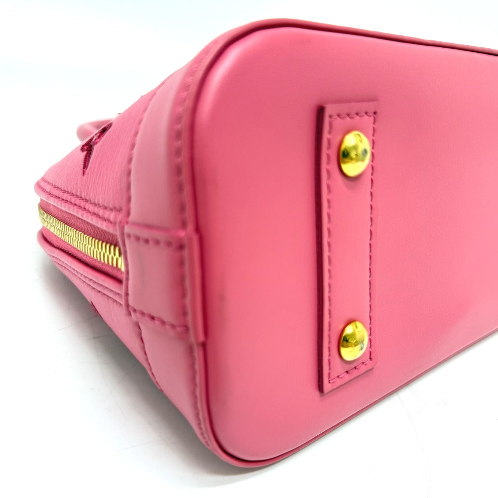 LOUIS VUITTON M22878 LV Broderie Anglaise Alma BB 2-Way Leather Handbag, Women's, Pink