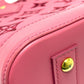 LOUIS VUITTON M22878 LV Broderie Anglaise Alma BB 2-Way Leather Handbag, Women's, Pink