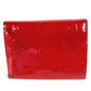 LOUIS VUITTON M62317 モノグラム ヴェルニ ポルトフォイユ・ヴィクトリーヌ コンパクトウォレット ラインストーン 3つ折り財布 モノグラムヴェルニ レディース レッド
