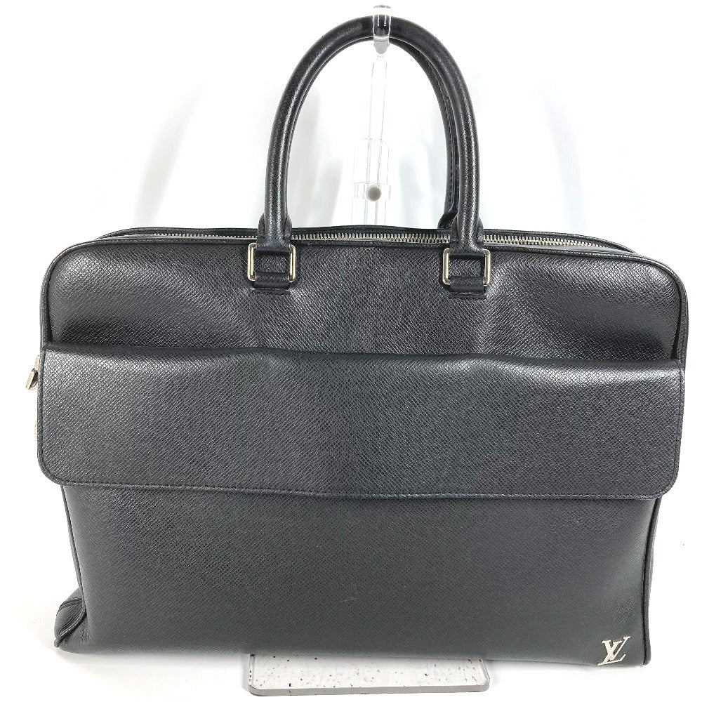 LOUIS VUITTON M30440 Taiga Alex 2-Way Bag, Shoulder Bag, Crossbody Bag, Tote Bag, Business Bag, Taiga Leather, Men's, Ardoise, Black
