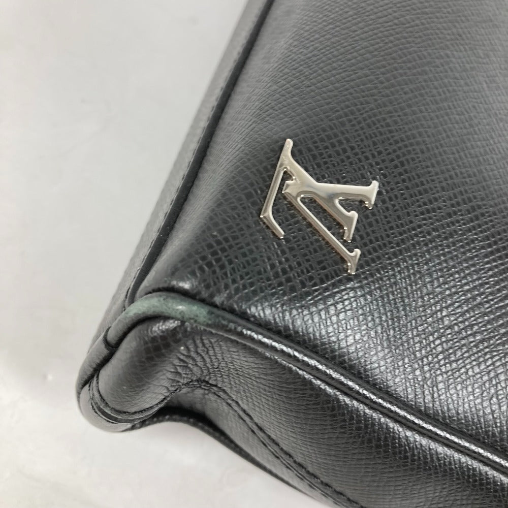 LOUIS VUITTON M30440 Taiga Alex 2-Way Bag, Shoulder Bag, Crossbody Bag, Tote Bag, Business Bag, Taiga Leather, Men's, Ardoise, Black