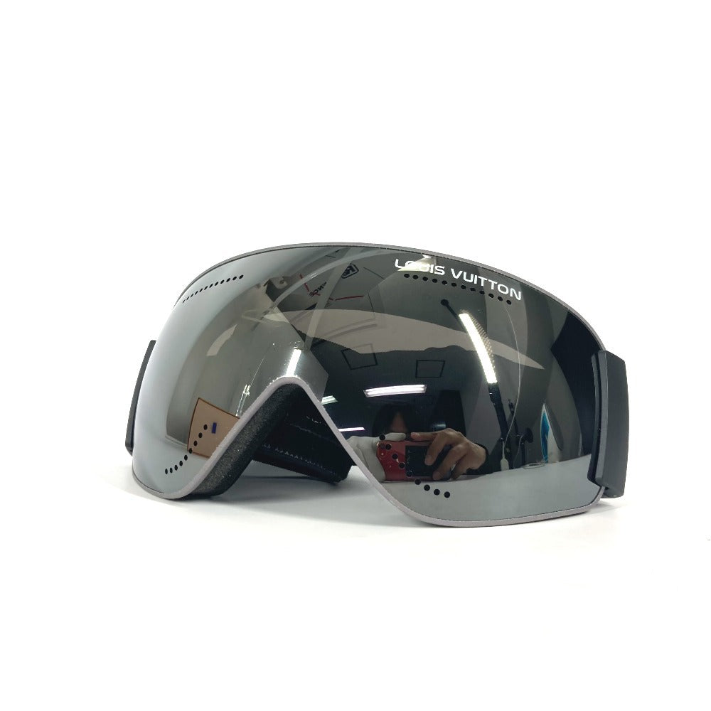 LOUIS VUITTON Ski/Snowboard Goggles, Eyeglasses, Eyewear, Sunglasses, Plastic, Men's, Black
