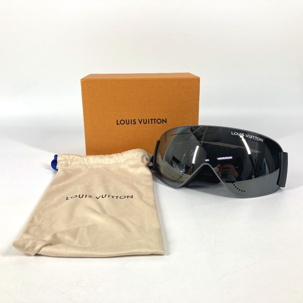 LOUIS VUITTON Ski/Snowboard Goggles, Eyeglasses, Eyewear, Sunglasses, Plastic, Men's, Black