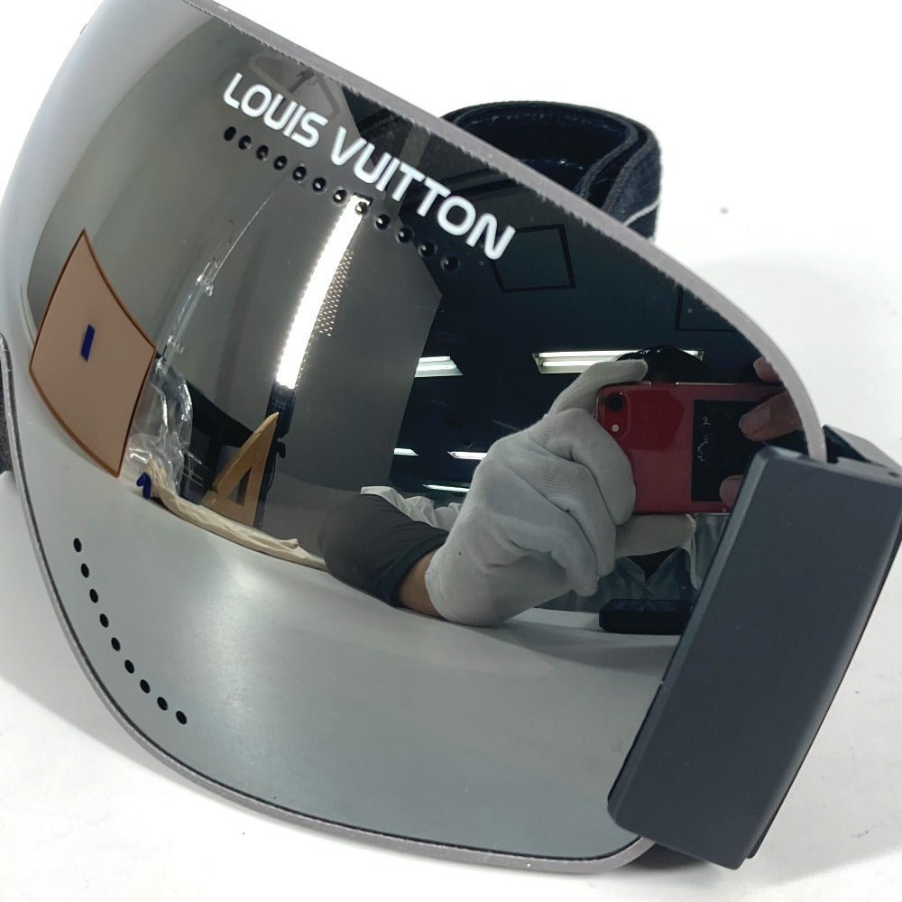 LOUIS VUITTON Ski/Snowboard Goggles, Eyeglasses, Eyewear, Sunglasses, Plastic, Men's, Black