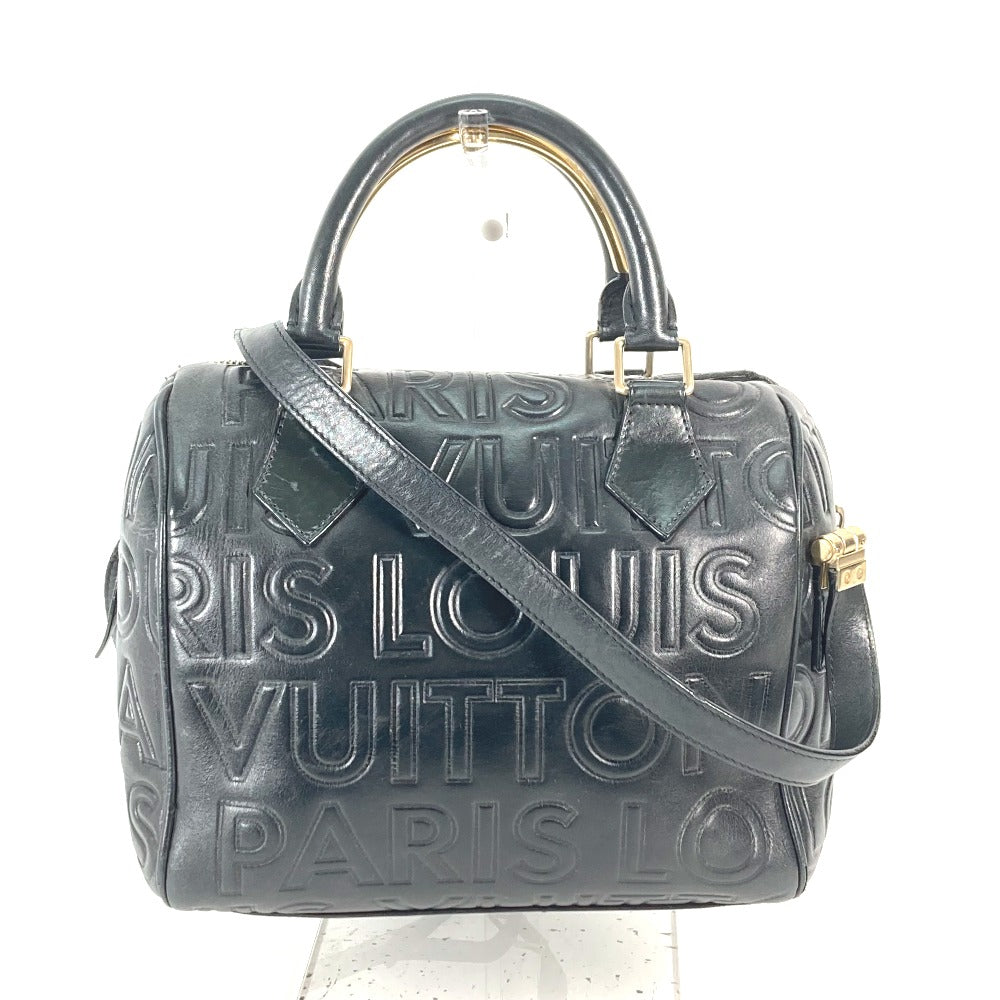 LOUIS VUITTON M95814 2008年限定 モノグラム スピーディ・ミニ20 2WAYバッグ ショルダーバッグ カバン ハンドバッグ レザー レディース ブラック