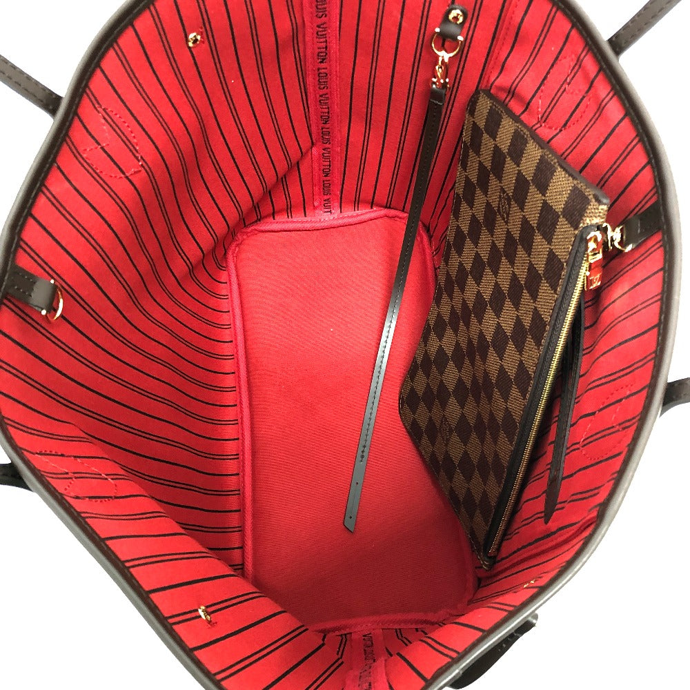 LOUIS VUITTON N40599 ネヴァーフル MM トートバック カバン バック 肩掛けバック トートバッグ ダミエキャンバス レディース エベヌ ブラウン