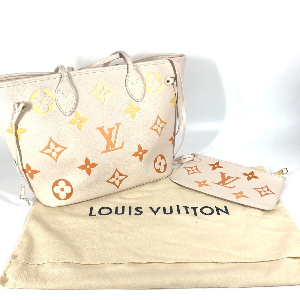 LOUIS VUITTON M46516 モノグラムアンプラント ネヴァーフルMM ショルダーバッグ カバン 肩掛け ポーチ付き トートバッグ モノグラムアンプラントレザー レディース ベージュ