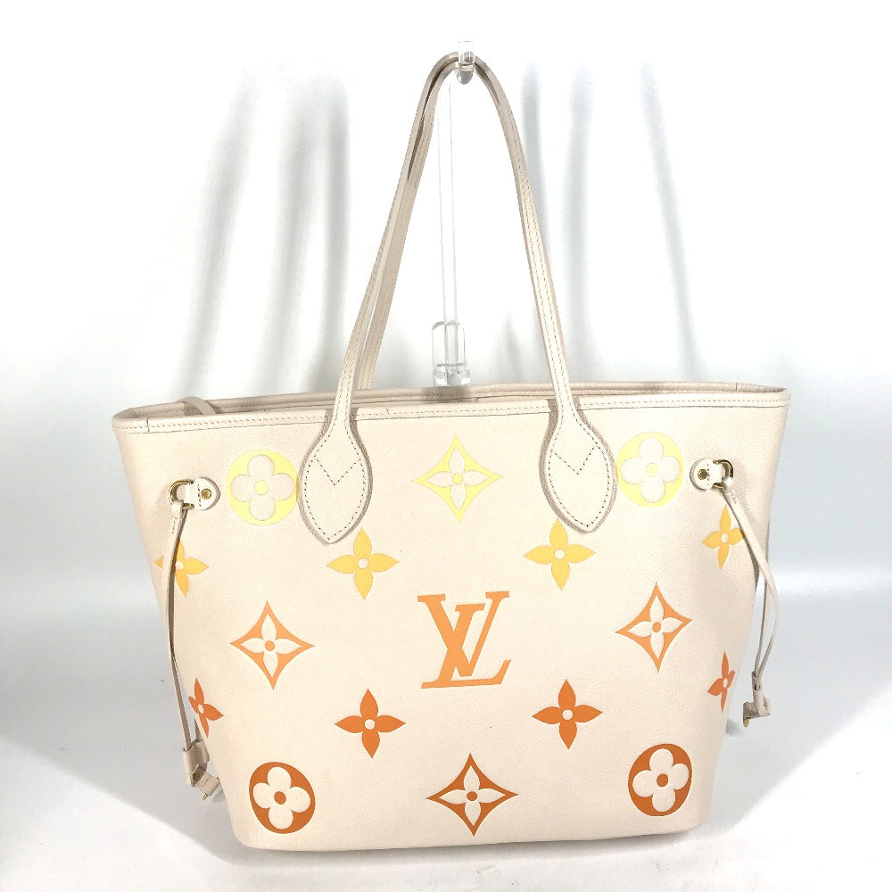 LOUIS VUITTON M46516 モノグラムアンプラント ネヴァーフルMM ショルダーバッグ カバン 肩掛け ポーチ付き トートバッグ モノグラムアンプラントレザー レディース ベージュ